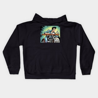 motorcycle boy reigns Kids Hoodie